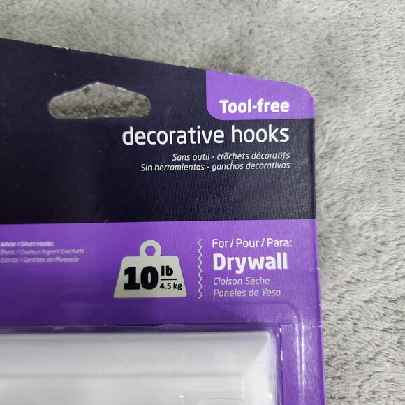 High & Mighty Tool-Free Decorative Hooks For Drywall - Picture 5 of 7
